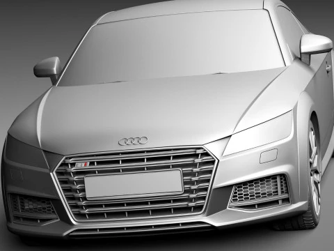 Audi TTS Coup&eacute; 2015 Modelo 3D