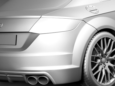 Audi TTS Coupe 2015 Modelo 3D