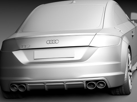 Audi TTS Coupe 2015 Modelo 3D