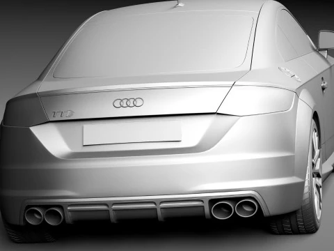 Audi TTS Coup&eacute; 2015 Modelo 3D