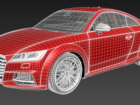 Audi TTS Coupe 2015 Modelo 3D