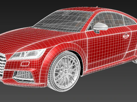 Audi TTS Coup&eacute; 2015 Modelo 3D