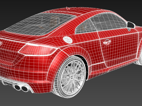 Audi TTS Coupe 2015 Modelo 3D