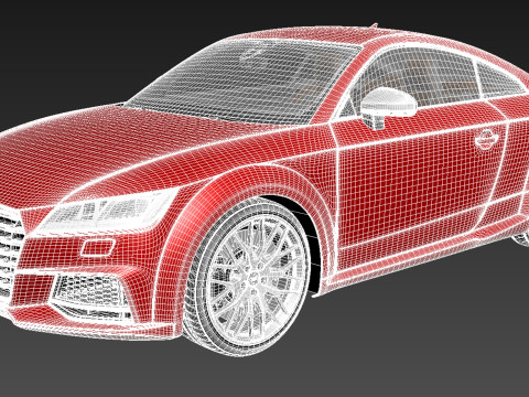 Audi TTS Coupe 2015 Modelo 3D