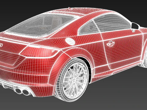 Audi TTS Coup&eacute; 2015 Modelo 3D
