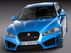 Jaguar XFR-S Sportbrake 2015 3D Model