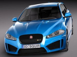 Jaguar XFR-S Sportbrake 2015 3D Model