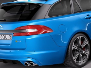 Jaguar XFR-S Sportbrake 2015 3D Model