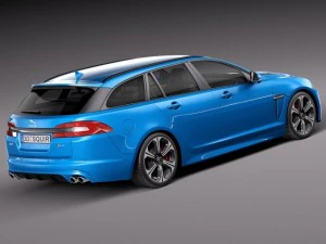 Jaguar XFR-S Sportbrake 2015 3D Model