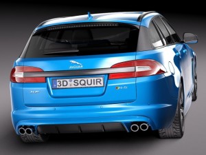 Jaguar XFR-S Sportbrake 2015 3D Model