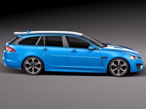 Jaguar XFR-S Sportbrake 2015 3D Model