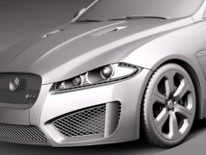 Jaguar XFR-S Sportbrake 2015 3D Model