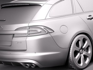 Jaguar XFR-S Sportbrake 2015 3D Model