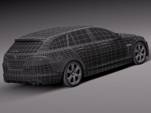 Jaguar XFR-S Sportbrake 2015 3D Model
