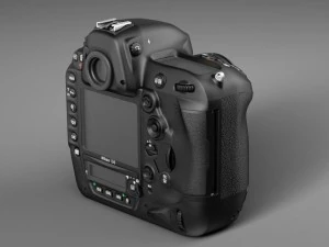 Nikon D4 Photo Camera 3D Model