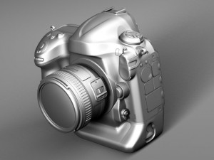 Nikon D4 Photo Camera 3D Model