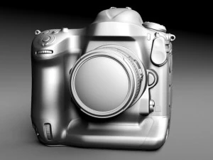 Nikon D4 Photo Camera 3D Model