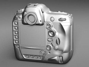 Nikon D4 Photo Camera 3D Model