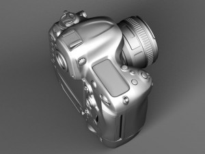 Nikon D4 Photo Camera 3D Model