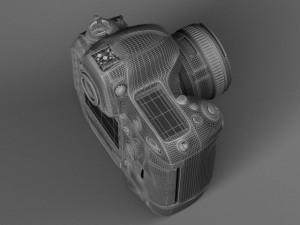 Nikon D4 Photo Camera 3D Model