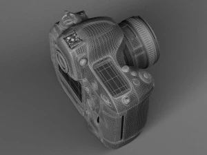 Nikon D4 Photo Camera 3D Model