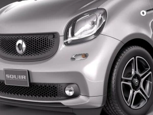 Smart Forfour 2015 3D Model
