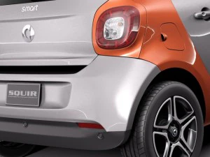 Smart Forfour 2015 3D Model