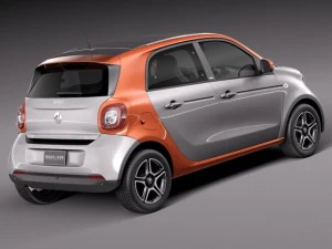 Smart Forfour 2015 3D Model