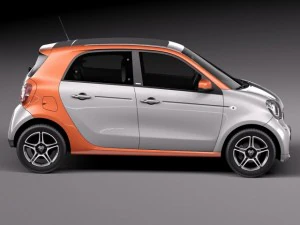 Smart Forfour 2015 3D Model