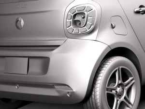 Smart Forfour 2015 3D Model