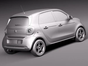 Smart Forfour 2015 3D Model