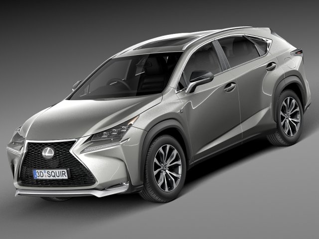 Lexus NX 2015 3Dモデル .c4d .max .obj .3ds .fbx .stl .blend 