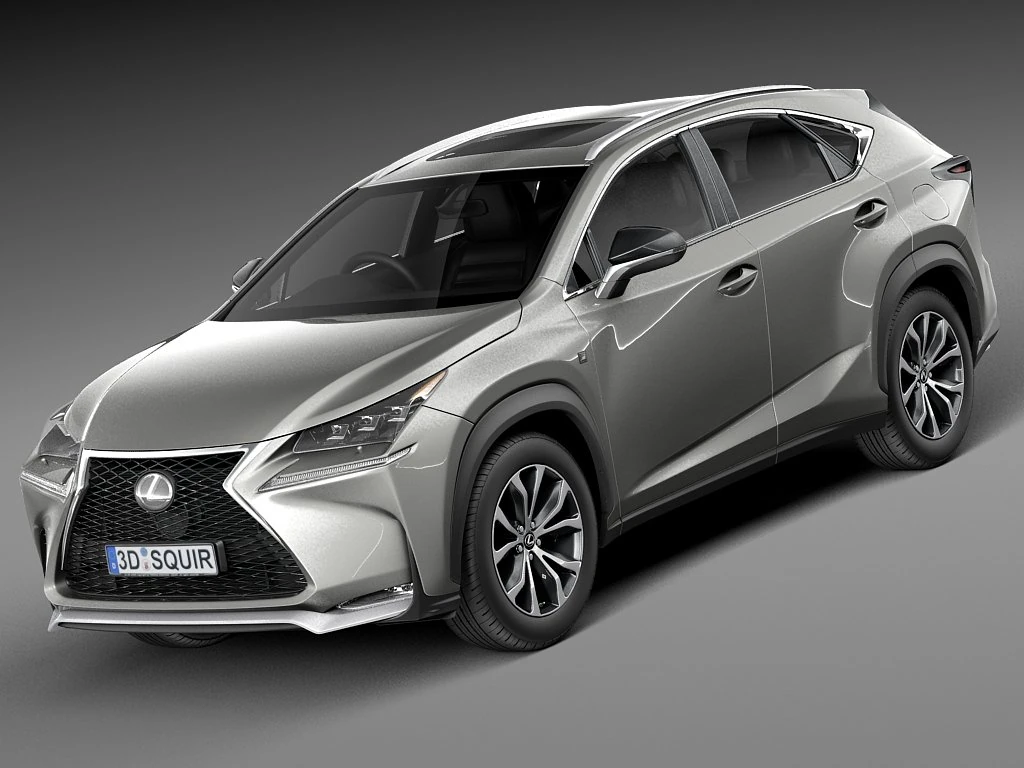 Lexus NX 2015 3D Model .c4d .max .obj .3ds .fbx .stl .blend 
