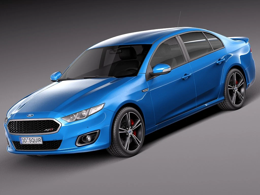 Falcon XR8 2015 3D Model .c4d .max .obj .3ds .fbx .stl .blend