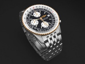 Breitling Navitimer II Steel Braclet Mens Watch 3D Model