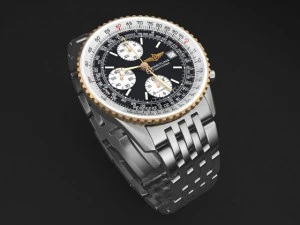 Reloj Breitling Navitimer II con pulsera de acero para hombre Modelo 3D