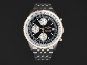Breitling Navitimer II Steel Braclet Mens Watch Model 3D