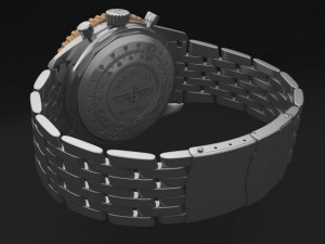Breitling Navitimer II Steel Braclet Mens Watch Model 3D