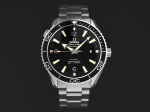 Omega Seamaster Planet Ocean Steel Braclet Mens WA 3D Model