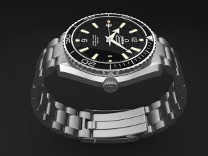 Omega Seamaster Planet Ocean Steel Braclet Mens WA 3Dモデル