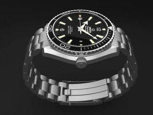 Omega Seamaster Planet Ocean Steel Braclet Mens WA 3D Model