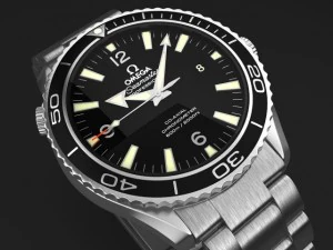 Omega Seamaster Planet Ocean Steel Braclet Mens WA 3D Model