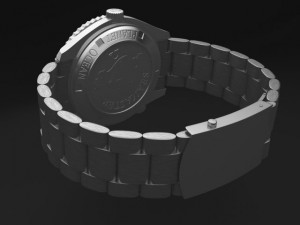 Omega Seamaster Planet Ocean Steel Braclet Mens WA 3Dモデル