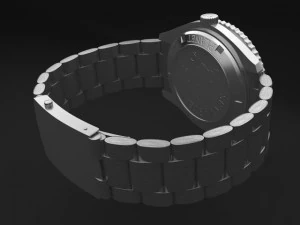 Omega Seamaster Planet Ocean Steel Braclet Mens WA 3D Model