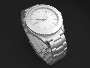 Omega Seamaster Planet Ocean Steel Braclet Mens WA 3D Model