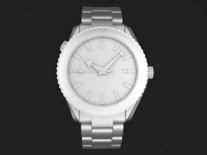 Omega Seamaster Planet Ocean Steel Braclet Mens WA 3Dモデル