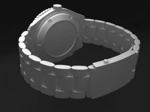 Omega Seamaster Planet Ocean Steel Braclet Mens WA 3D Model