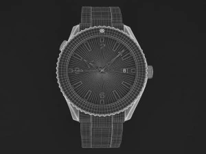 Omega Seamaster Planet Ocean Steel Braclet Mens WA 3D Model