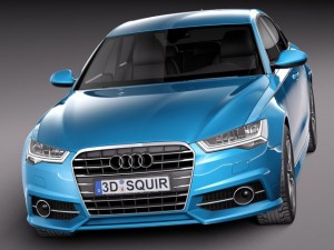 Audi A6 Sedan 2015 Modello 3D