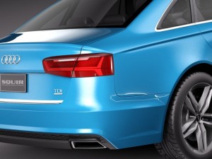 Audi A6 Sedan 2015 Modello 3D